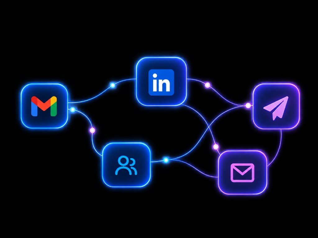 Disconnected outreach tools across email and LinkedIn